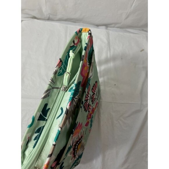 VERA BRADLEY Slim Crossbody MINT FLOWERS Bag Purse Tote - Picture 4 of 14